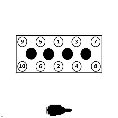 Последовательность затяжки болтов ГБЦ Chevrolet Lacetti