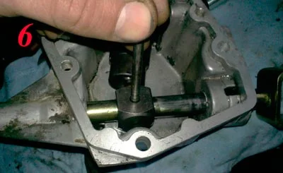 Процесс выбивания штифта Выбивание штифта