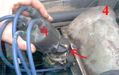 Процесс снятия распределителя Снятие распределителя