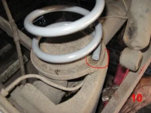 Установка новой пружины