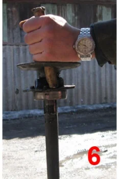 Процесс снятия подшипника