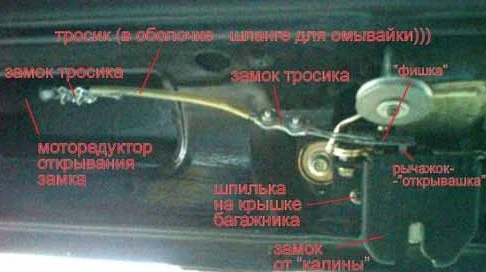 Тюнинг замка багажника Лада - «Калина»