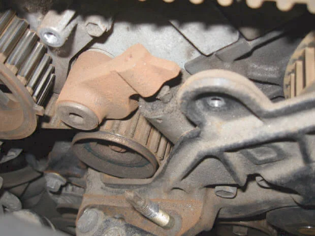 ГРМ Toyota Corolla e110 вид сверху ГРМ Toyota Corolla e110