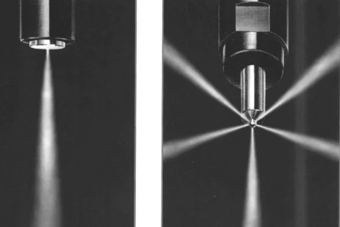 Факел распыла дизельной форсунки