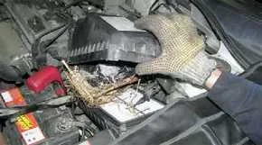 Забитый воздушный фильтр