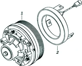 электромагнитная муфта вентилятора автомобиля BJ1044 электромагнитная муфта вентилятора автомобиля BJ1044