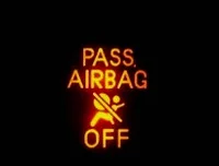 Airbag warning light
