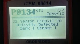 P0134: нет активности сигнала датчика кислорода. Причины и устранение ошибки