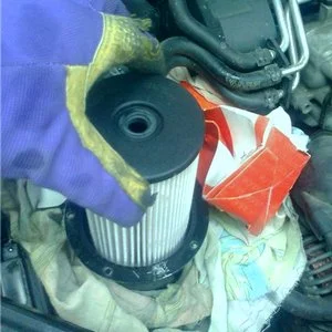 Замена топливного фильтра Passat B6 дизель