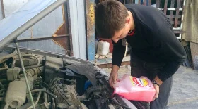 Замена антифриза на Toyota Corona/Caldina