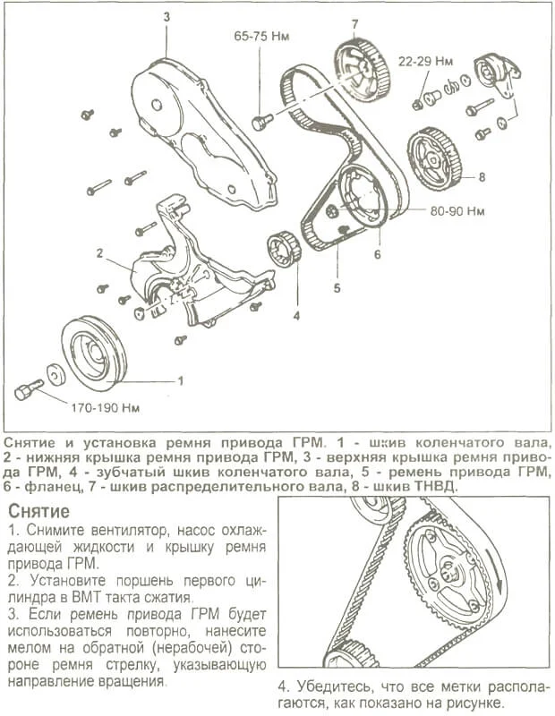 Детали механизма ГРМ Хюндай Стартекс Н-1