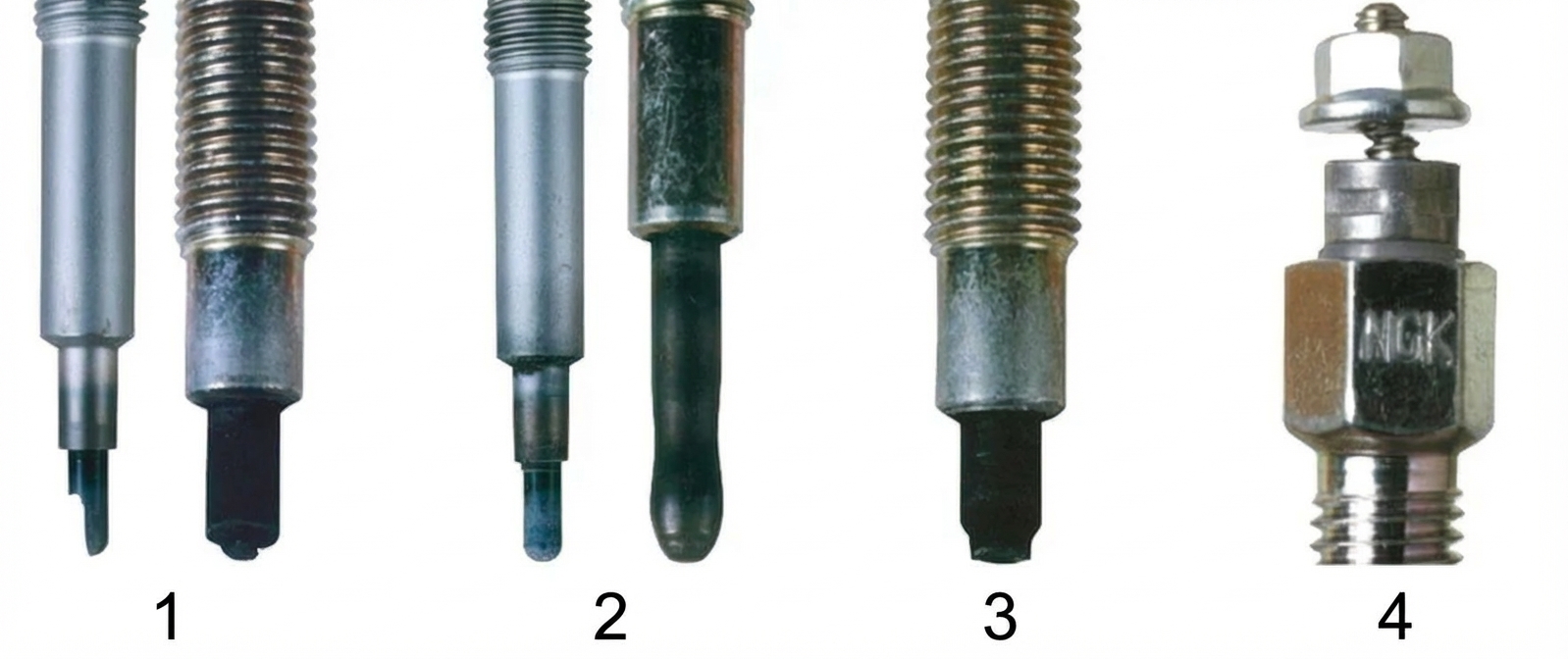 Нумерованный список дефектов свечей накала