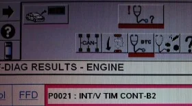 P0021 - ошибка датчика распредвала. Причины и устранение
