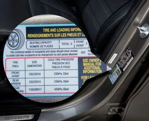 Таблица давления в шинах