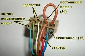 Контактная группа зажигания ВАЗ-2110