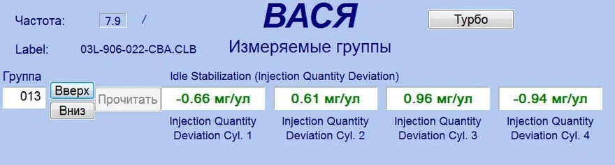 13-я группа диагностики в программе vag-com 13-я группа диагностики у Вася диагност