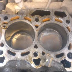 Coolant in the cylinder