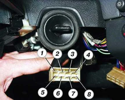 контакты колодки замка зажигания