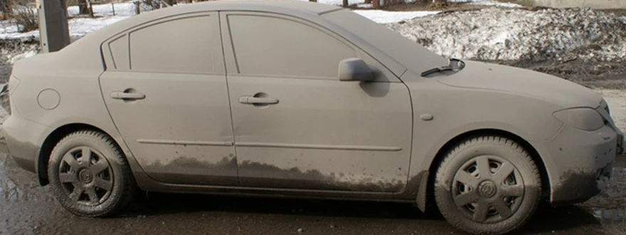 Загрязнения на автомобиле