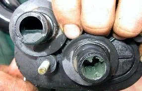 кран печки засорился