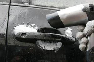 Открыть замок феном