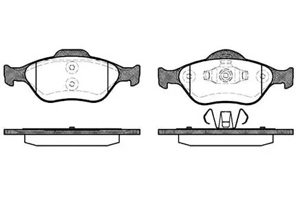 Передние тормозные колодки для Фьюжн