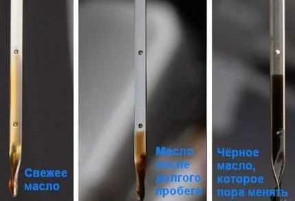 Vérification de l'état de l'huile avec la jauge