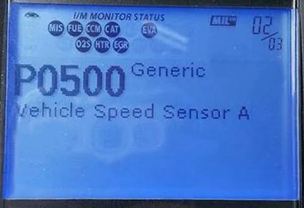 Ошибка P0500 Ошибка P0500