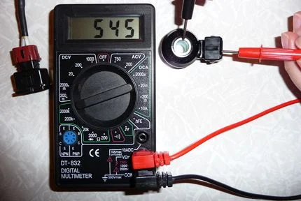 Проверка датчика детонации