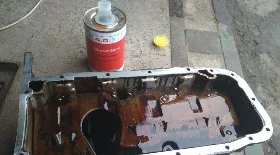 Снятие картера двигателя Опель Астра и устранение течи масла