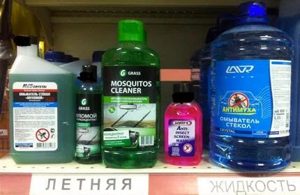 Летняя стеклоомывающая жидкость