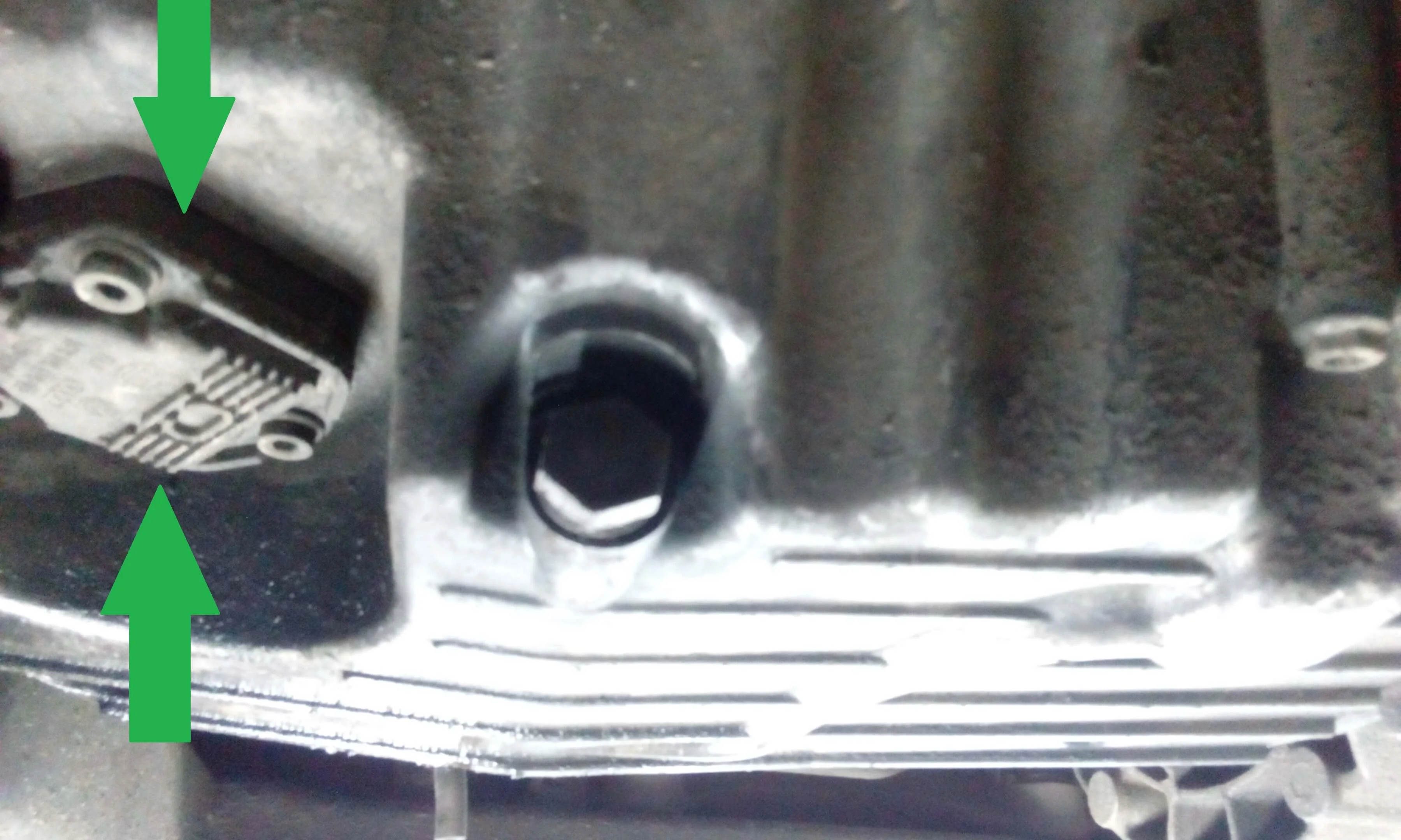 Расположение датчика масла на Volkswagen T-5