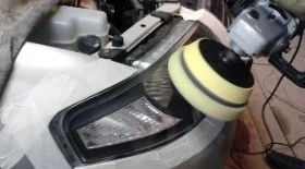 Как полировать фары Nissan Almera Classic