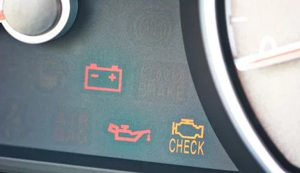 Battery charging warning light is on