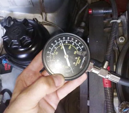 Компрессия на горячем двигателе