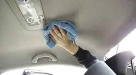 Чем почистить потолок в машине