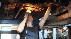 Knocking noise when pulling away