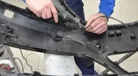 Как запаять бампер своими руками