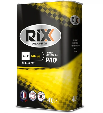 Моторное масло RIXX SAE 5W-30 API SP ILSAC GF-6