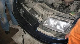 Замена бампера на Volkswagen Passat B5