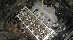 Снятие ГБЦ на Audi A100 / S4