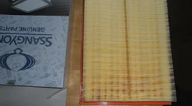 Замена воздушных фильтров салона и двигателя SsangYong Korando