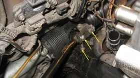 Замена рулевой рейки Ауди 100