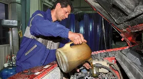 Замена масла на Ssangyong Korando