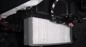 Замена салонного фильтра  Mercedes ML W163