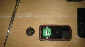 Замена батарейки в ключе ASX