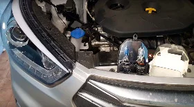 Замена ламп ближний/дальний на Хендай Крета