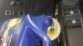 Замена моторного масла на Outlander дизель