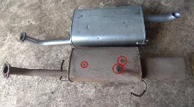 Замена глушителя на Chevrolet Lacetti