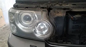 Замена ламп габаритов в передних фарах Рендж Ровер